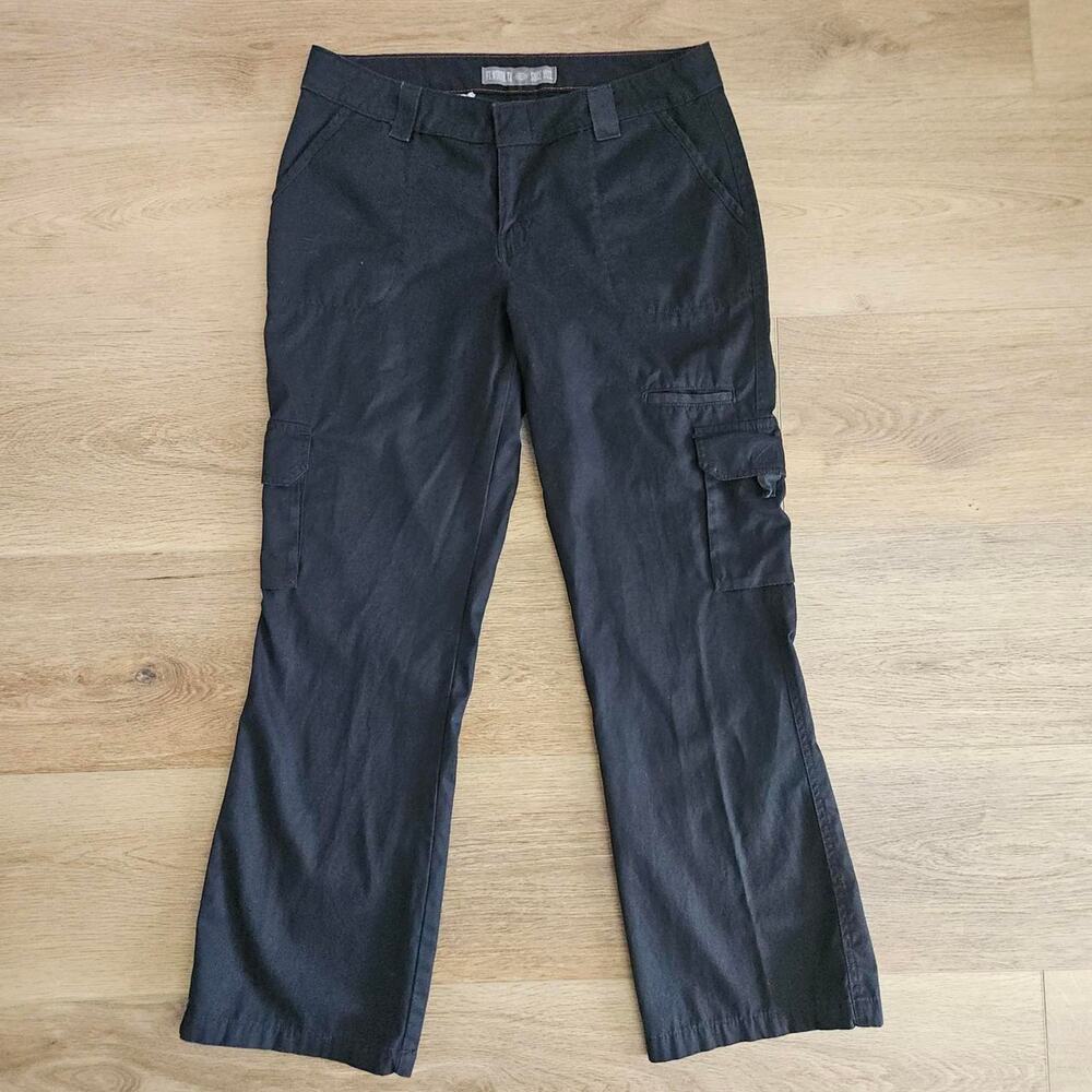 Dickies Relaxed Fit Black Cargo Pants Womens Size 12